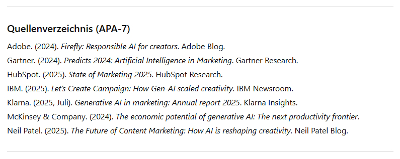 KI falsche Links und Quellen Erster Wurf