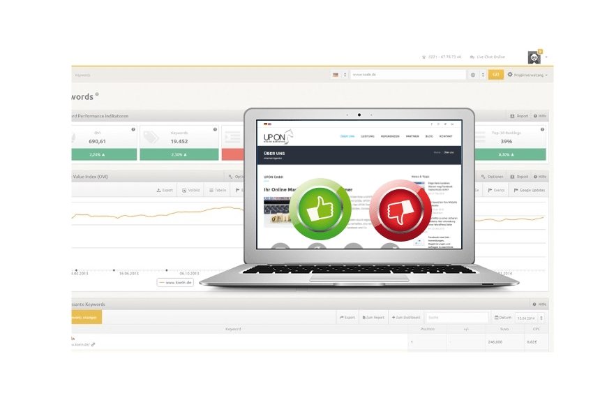 UPON Website-Analyse